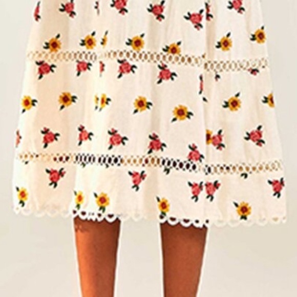 FARM RIO Embroidered MIDI Dress (MED) ***NWT*** - Picture 8 of 12